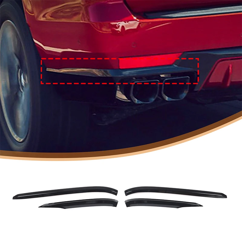 ABS Rear Corner Decorative Strip Protective Cover Trim Sticker For Cadillac Escalade 2021-2025 Car Accessories