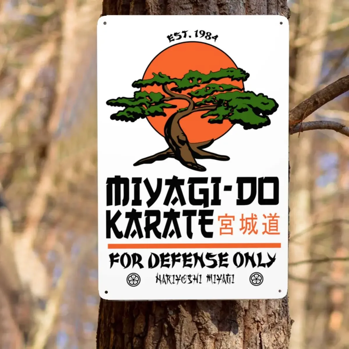 Custom Miyagi Do Karate Distress Karate Kid Cobra Kai Metal Sign Retro Tin Decorative Signs Plaque Pub Cafe Yard Wall Decor Art