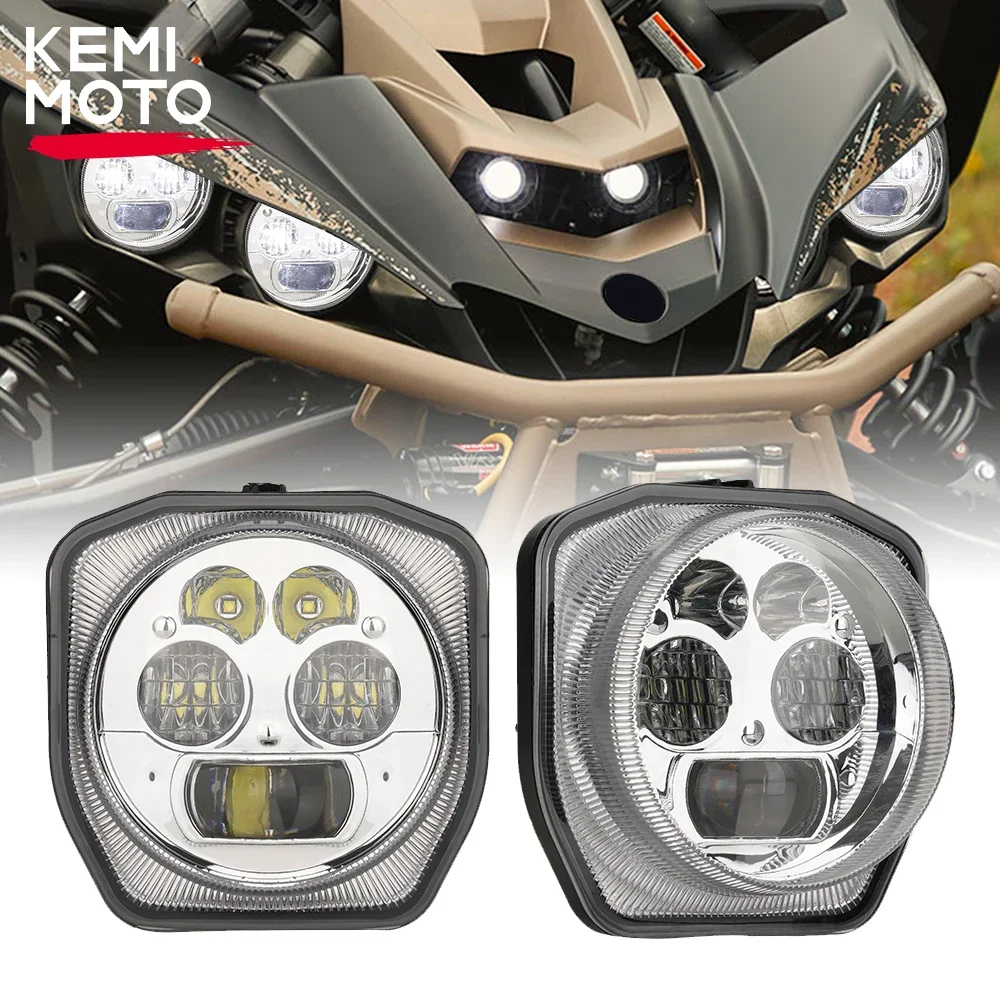 

2PCS Hi/Lo Beam Front HeadLamp #2UD-84300-00-00 Compatible with Yamaha Wolverine X2 X4 for Yamaha YXZ1000R 2016-2023 2024