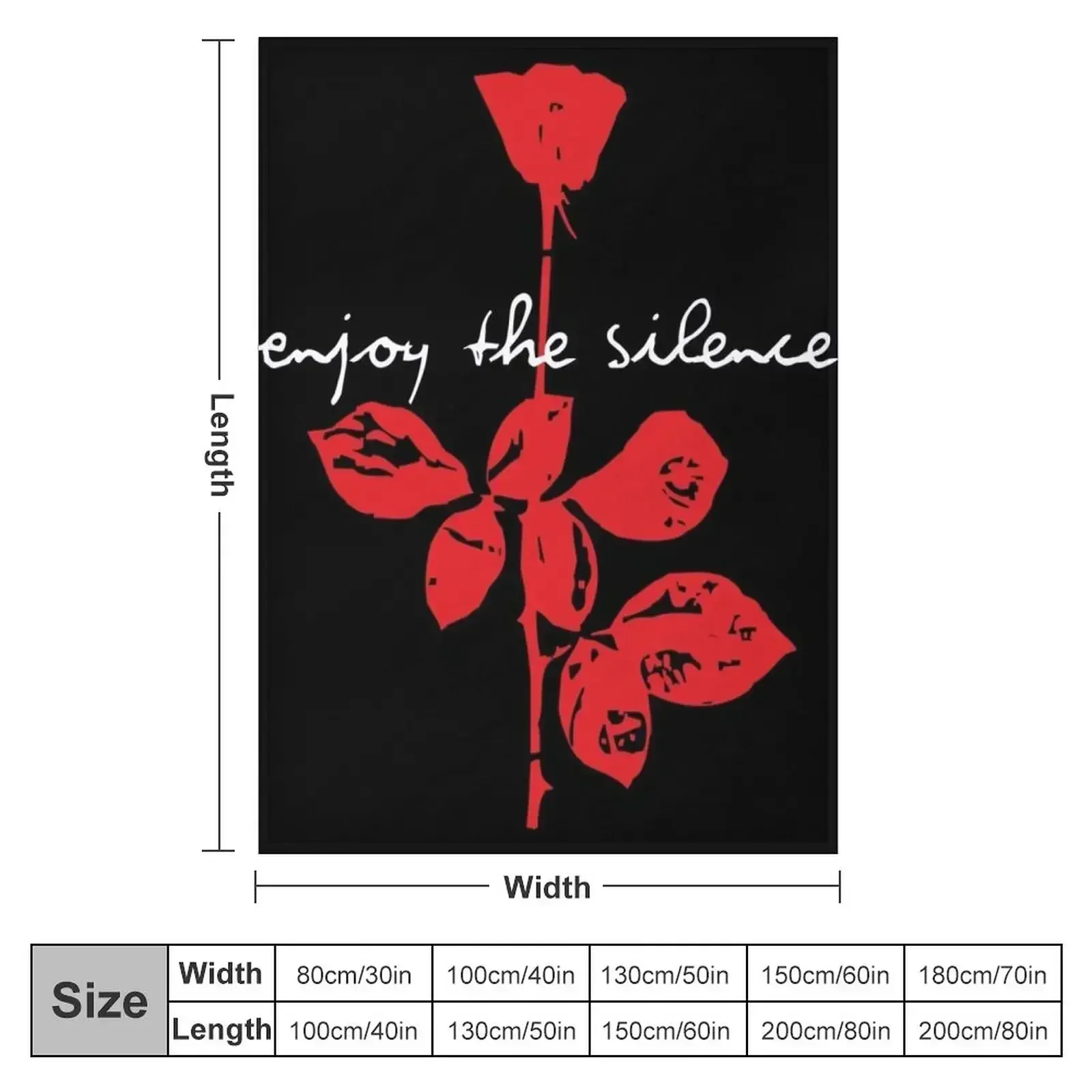 DM Enjoy The Silence Throw Blanket Bed Fashionable heavy to sleep Blankets Sofas Of Decoration Furry Blankets