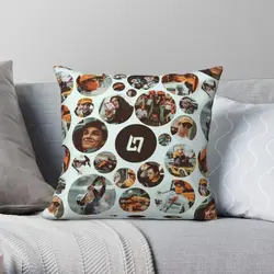 Lando Norris Motorsport Collage Square Pillowcase Polyester Linen Velvet Printed Zip Decor Home Cushion Cover