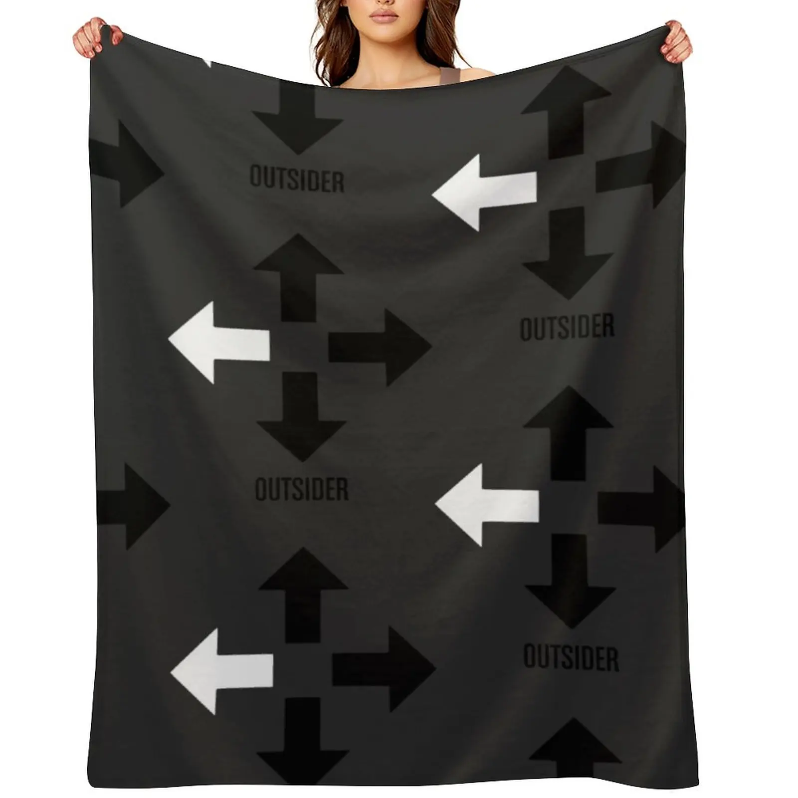 

Outsider Throw Blanket manga For Sofa Thin Soft Plaid Tourist Blankets