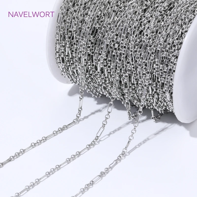 14/18K Gold Plated Brass Bulk Chains For Jewelry Making Supplies,Chain For Needlework,DIY Bracelets Necklaces Accessories