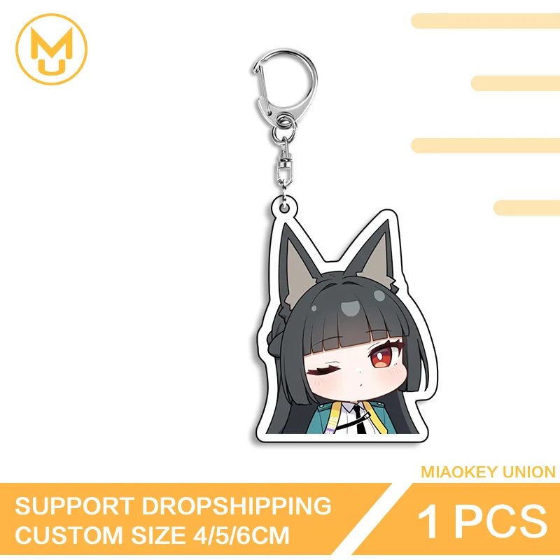 Cute Hoshimi Miyabi Zenless Zone Zero Enchanting Double Sided Key Chains HD Pattern Ingenious Creative Edgy Amusing Jewelry