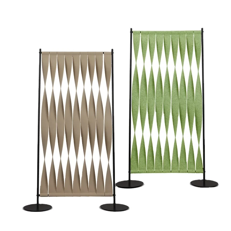2025 Modern Style Felt Screen Room Divider Environmentally Friendly Sound Absorbing Smooth Texture Graphic Design 3D Model 32