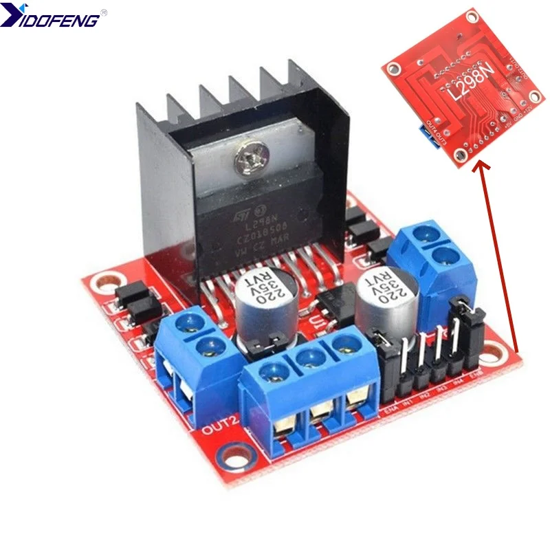 L298N Stepper Motor Driver Controller Board DC Dual H Bridge Module for Arduino Smart Car Power for Arduino UNO MEGA R3 Mega2560