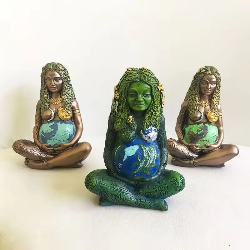 

Mother Earth Goddess Art Statue Millennial Gaia Art Statue Millennial Gaia Earth Mother Goddess for Altar