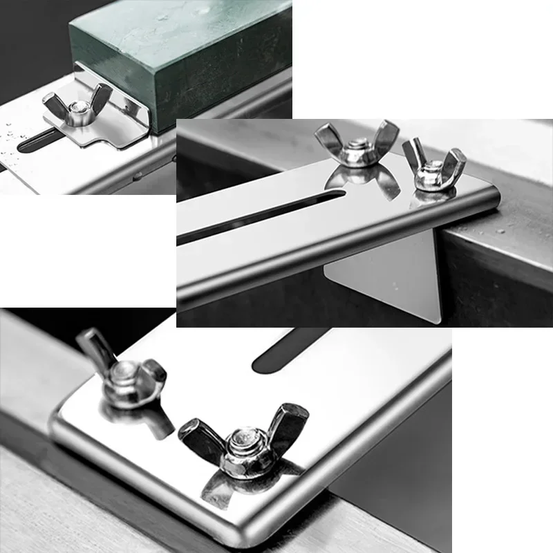 Sharpening Stone Knife Sharpener Water Stone Plate Grinding Stone Base Angle Guide Adjustable Whetstones Sink Bridge Holder