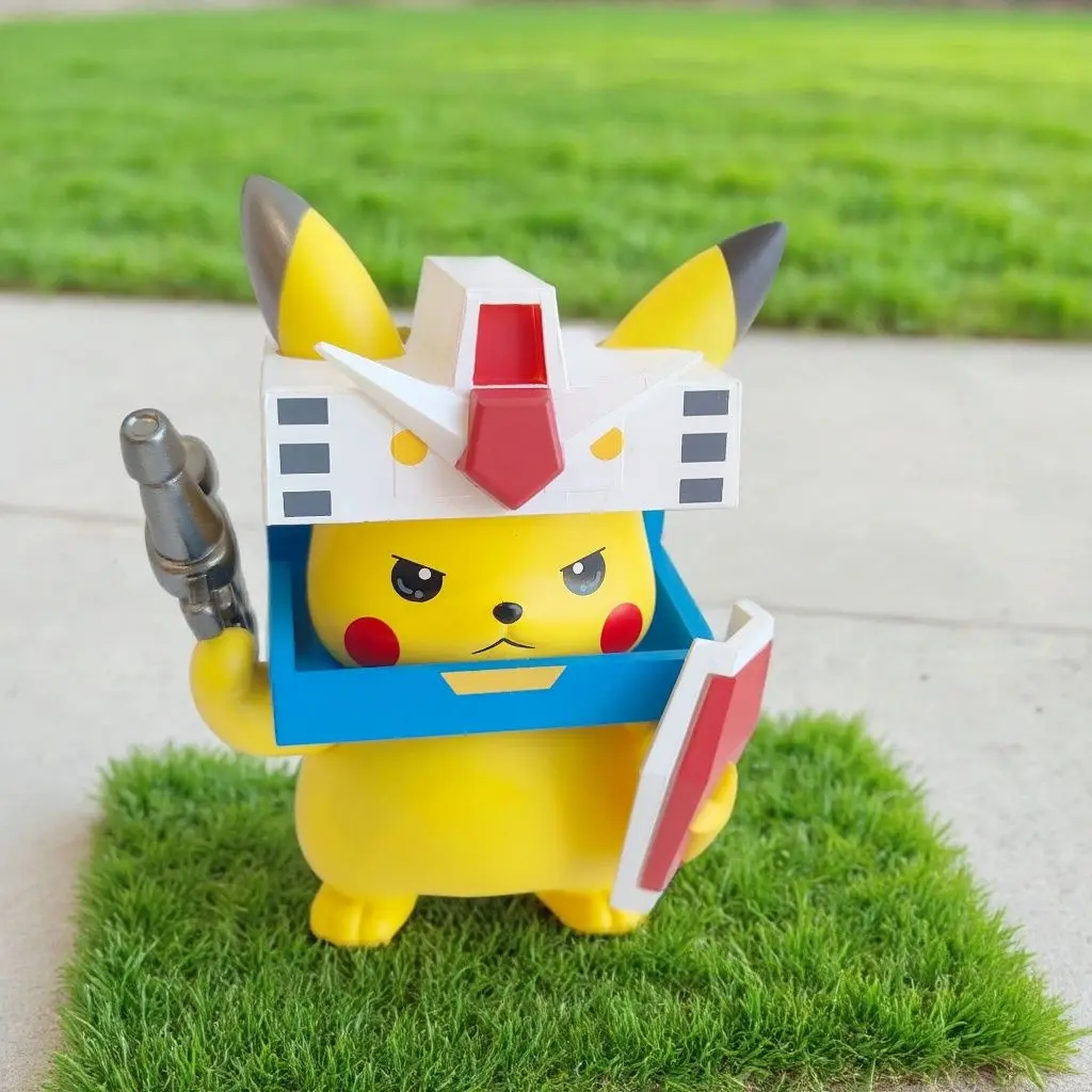 

Pokemon Pikachu GDM Crossover Cool Mecha Action Figure Anime Collectible Model Desktop Home Decor Birthday Giftsfor Pokemon Fans