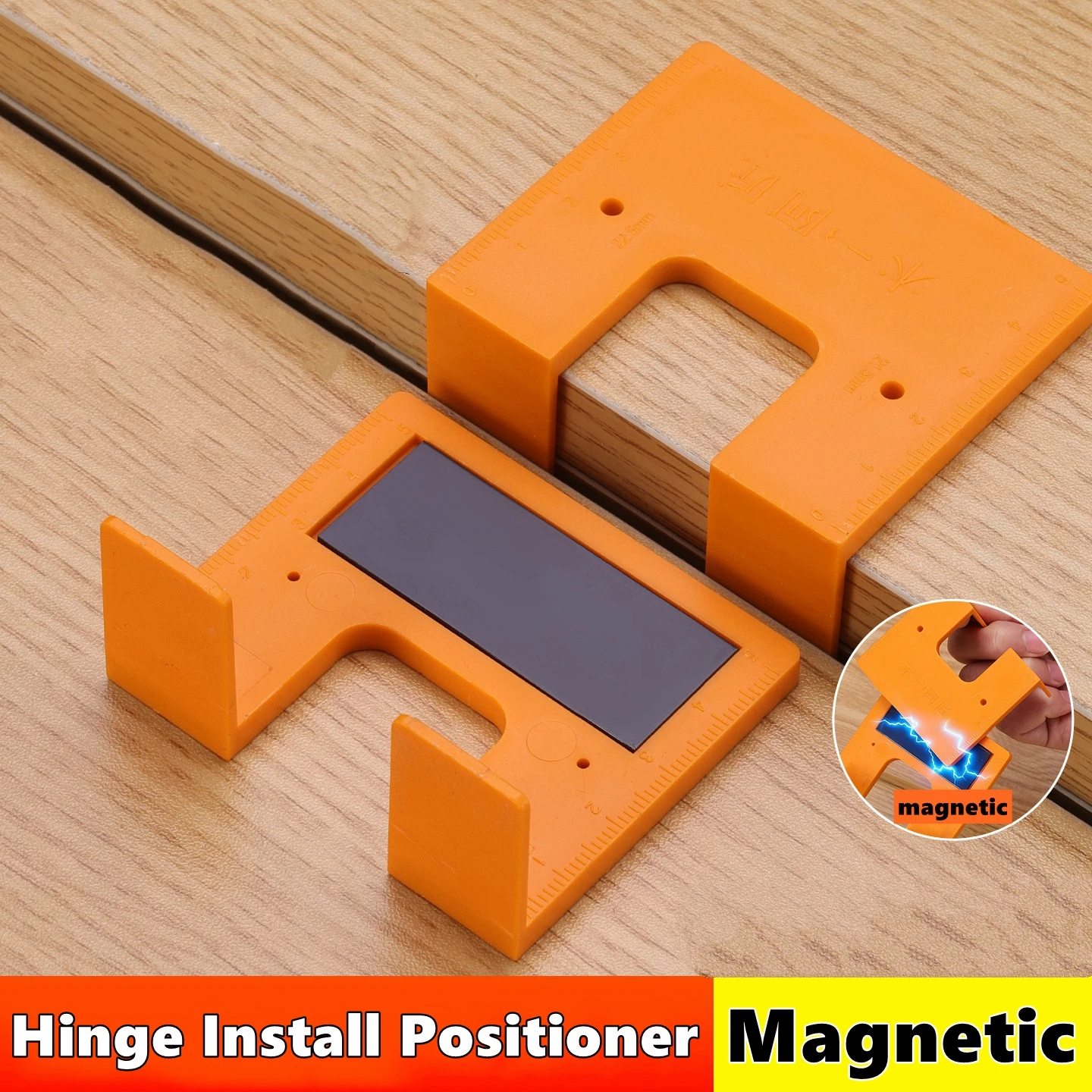 Hinge Installation Positioning With Magnetic Woodworking Quick Installation Aid Point Fixed Plate For Cabinet Door Panel Hinge