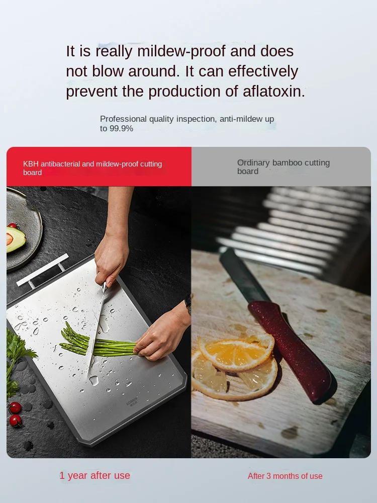 

Cutting Board Antibacterial and Mildewproof Home Chopping Board Cutting Board Stainless Steel Cutting Board Double-Sided