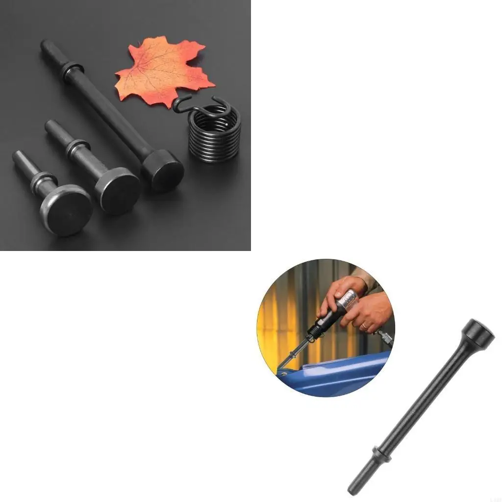 

4 Pieces Durable Smoothing Pneumatic Hammer Drill Bit with Spring for Automotive L4MF