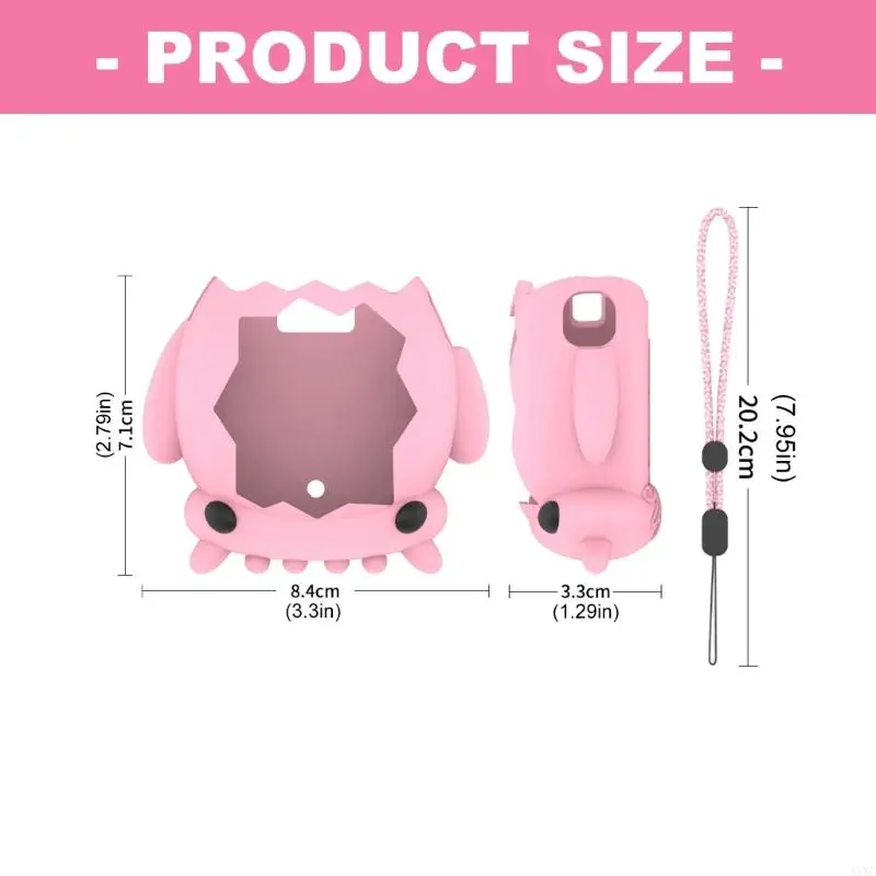 A5YC Shockproof Silicone Protective Cover for Electronic Pet with Lovely Squid Theme Resistant to Drop and Scratch Daily Use