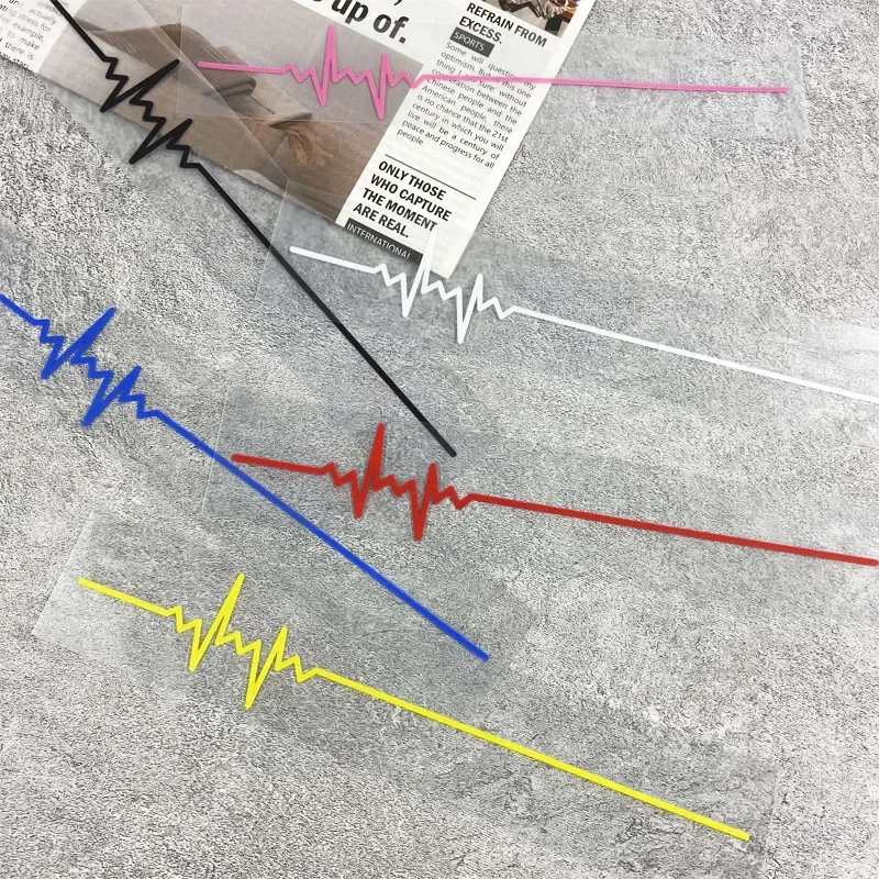 1PC Herzschlag Trackpad Motorrad Aufkleber Wasserdicht für DIY Roller Kraftstoff Tank Helm Seite Panel Auto Fenster Langlebig Vinyl Aufkleber