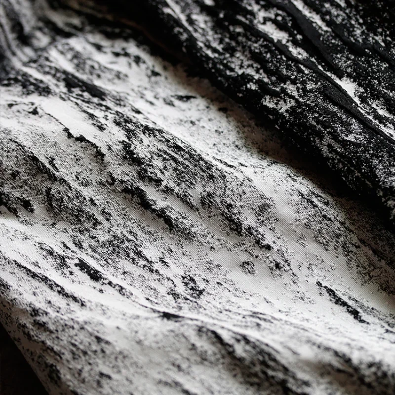 

Jacquard Fabric Double-sided Silhouette Striped Texture Relief Pants Clothing Designer Cloth for Sewing Per Meters Material