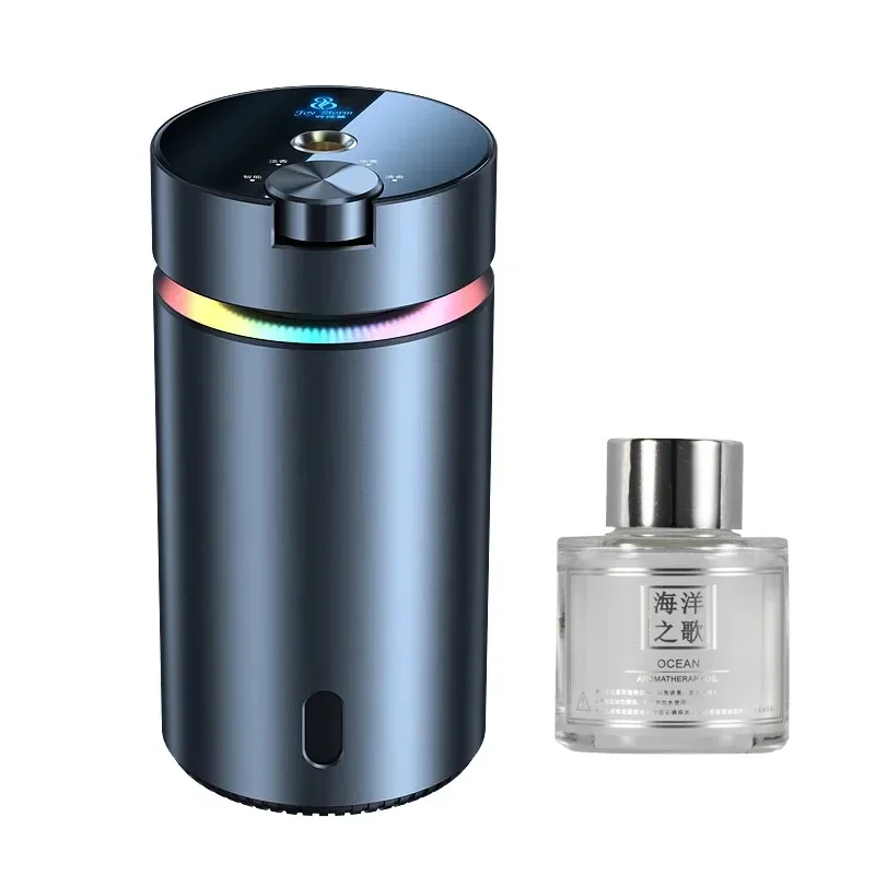 Car Air Freshener Aluminium Alloy Essential Oils Diffuser Aromatherapy Air Humidifier For Home Room Interior Fragrance Diffuser