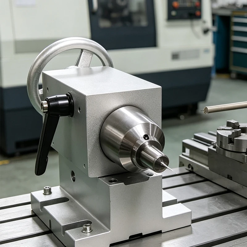 Waterproof CNC Short Tailstock 105mm Center Height Tailstock for 4th Axis Rotary Axis CNC Chuck Carving Engraving Machine Parts