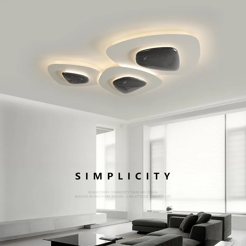 مصابيح أمامية لغرفة المعيشة 2025 مصابيح جديدة، جو بسيط وحديث، ضوء رئيسي إبداعي بسيط #5