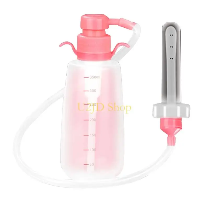 U2JD Reusable Vaginal Cleansing System Vaginal Cleanser Douche Female Vaginal Rinse,Manual Pressure Clean 350 mlCapacity