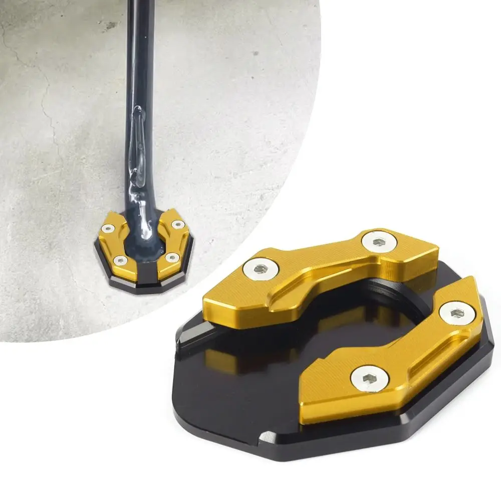 حامل جانبي للدراجة النارية مضاد للانزلاق، سهل التركيب، وسادة دعم القدم للدراجة النارية، سبائك الألومنيوم، قدم آمنة #1