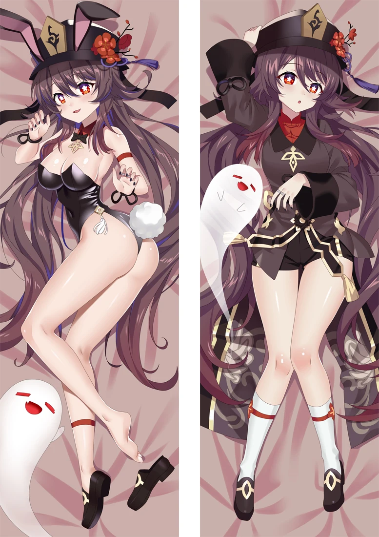 

Anime Game Impact Hu Tao Cosplay Dakimakura Pillow Case Hugging Body Prop