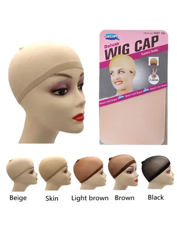 1/6/12bags Ventilated Nylon Mesh Nude Stocking Wig Cap Hairnets Stretchy Close End Super Extra Thin Skin Breathable Wig Cap