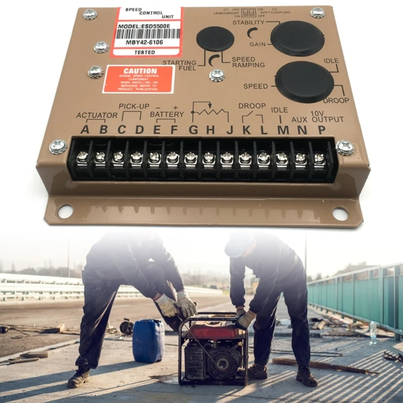 Engine Speed Controller Metal+Plastic ESD5500E High Efficiency Suitable for Generator Efficiency, Improved Power Output