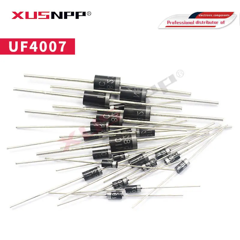 100pcs Rectifier Diode 1A 1000V DO-41 UF4007 UF4006 UF4005 UF4004 UF4003 UF4002 UF4001