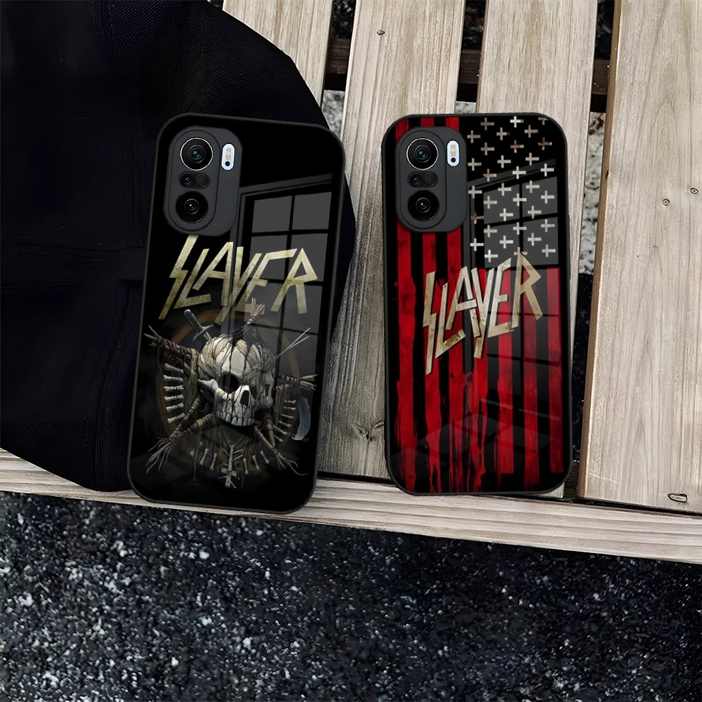 Slayer Heavy Metal Rock Band Phone Case for Redmi 12c 13c 12 13 Note 13 Pro Plus 11 12 Pro 10 11s 12s Tempered Glass Cover