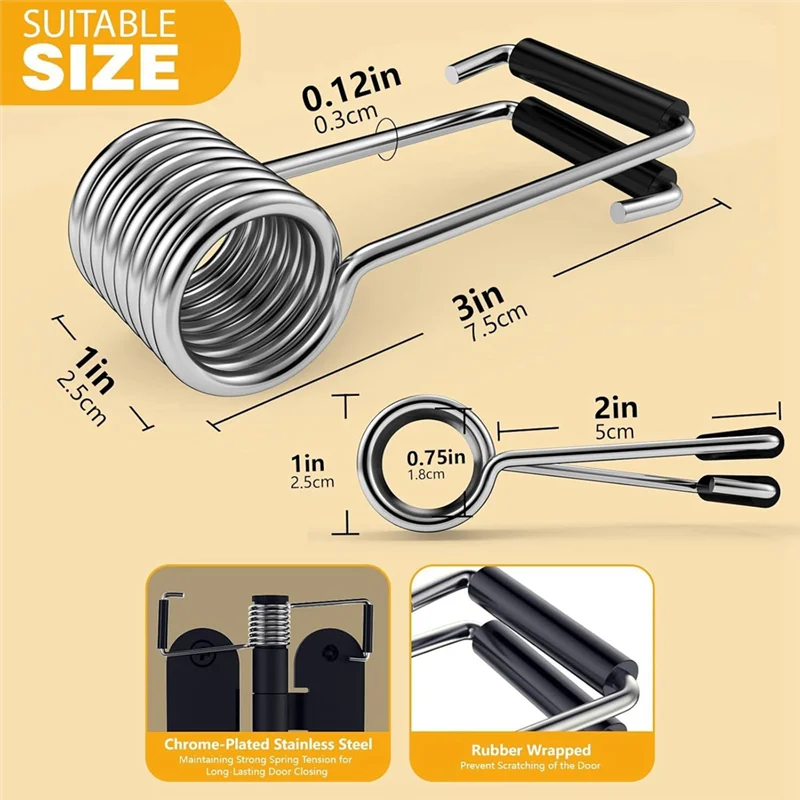 A69ebutterfly Spring Door Closer,Spring Hinge Door Closer Fits On Most Door Butt Hinge Pin,Automatic Spring Door Closer 8Pcs