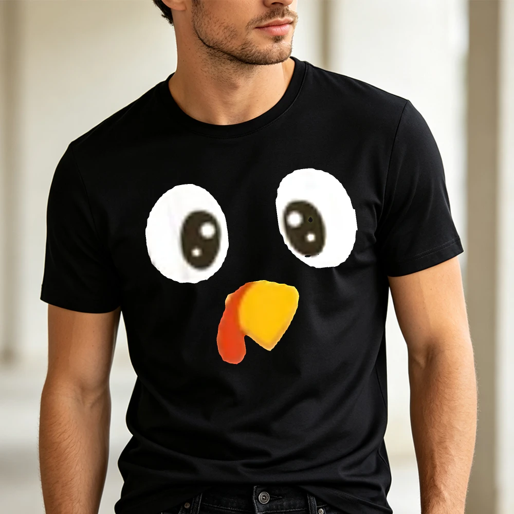 Cute Surprised Face Meme Graphic Tee Men T Shirt Funny Expression Print Daily Party Wear Humor Gift For Meme Lovers