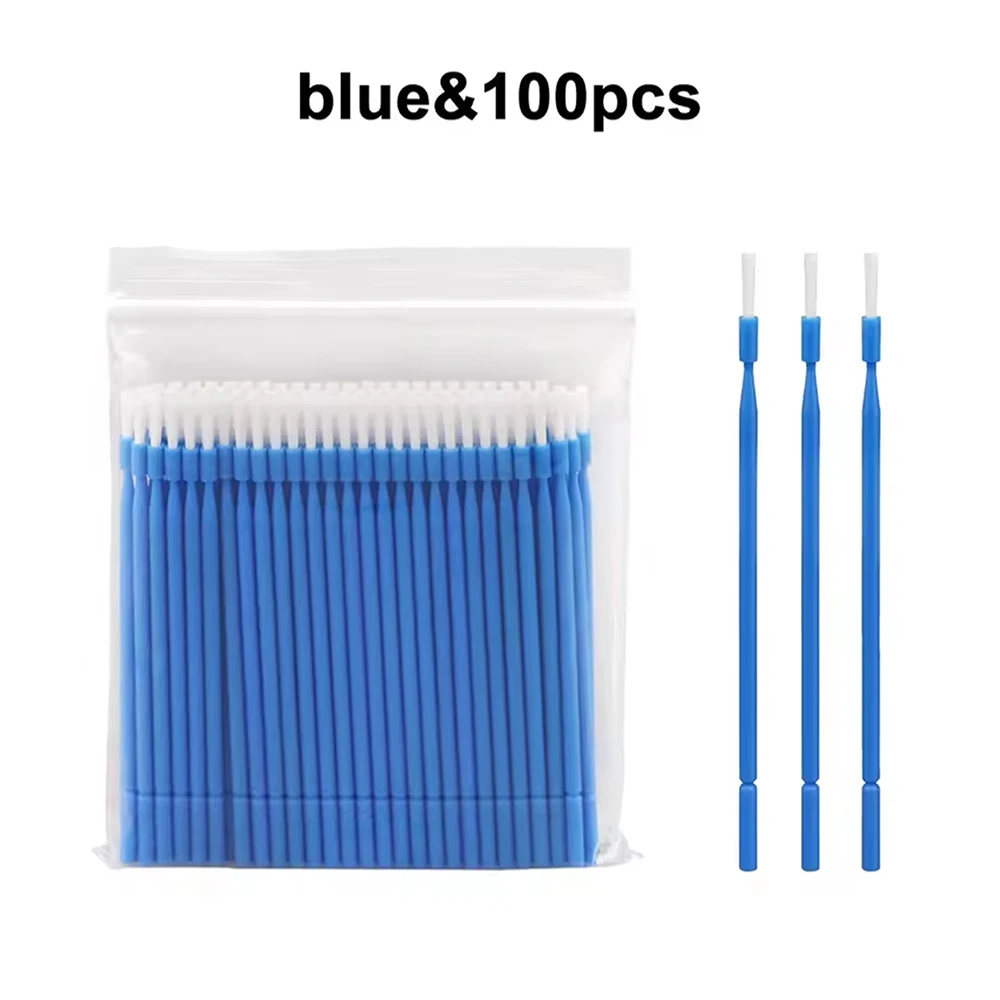 100Pcs Dental Disposable Micro Brush Applicators Bendable Long Shank Brush Teeth Whitening Oral Dentist Cleaning Tools view 5