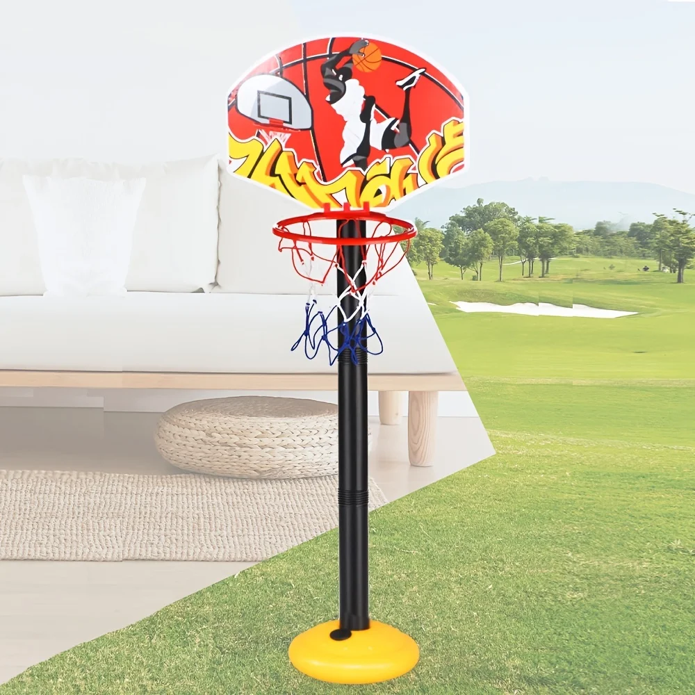 Mini panier de basket-ball réglable, jouets interactifs parent-enfant, parfait pour les jeux d'intérieur et d'extérieur et les cadeaux de vacances