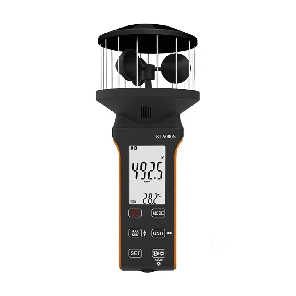 

Handheld Digital Cup Anemometer for Wind Speed Measurement with Type C Charging and Waterproof Design for Outdoor Navigation