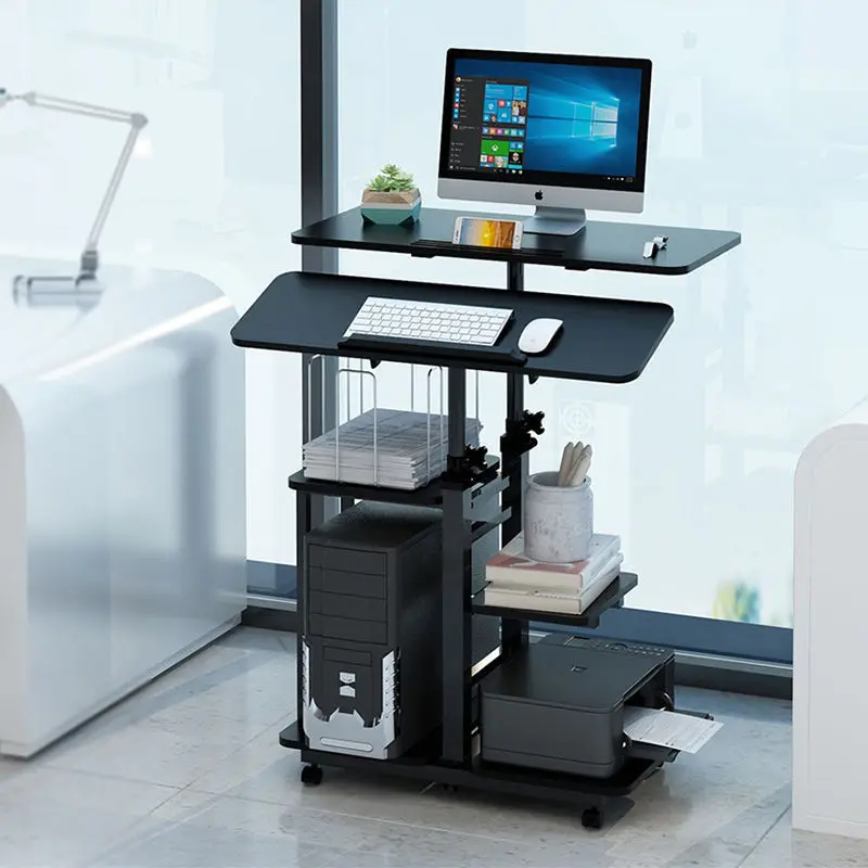 

Standing computer lift table Household foldable, mobile adjustment workshop desktop computer notebook workbench