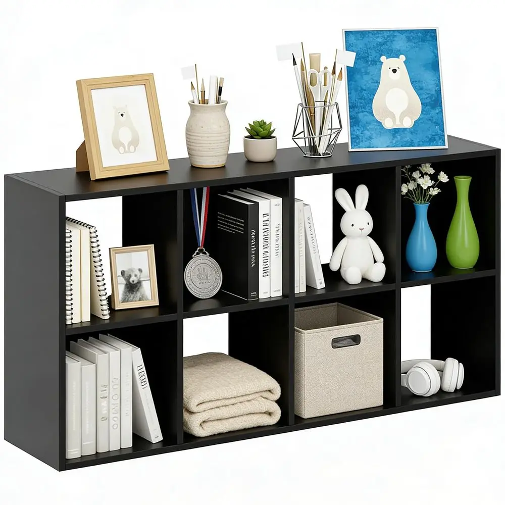 

Cube Storage Organizer Shelf, Open Cube Bookshelf, Reversible Bookcase, Sturdy Modern Storage for Home Office, Bedroom, Living
