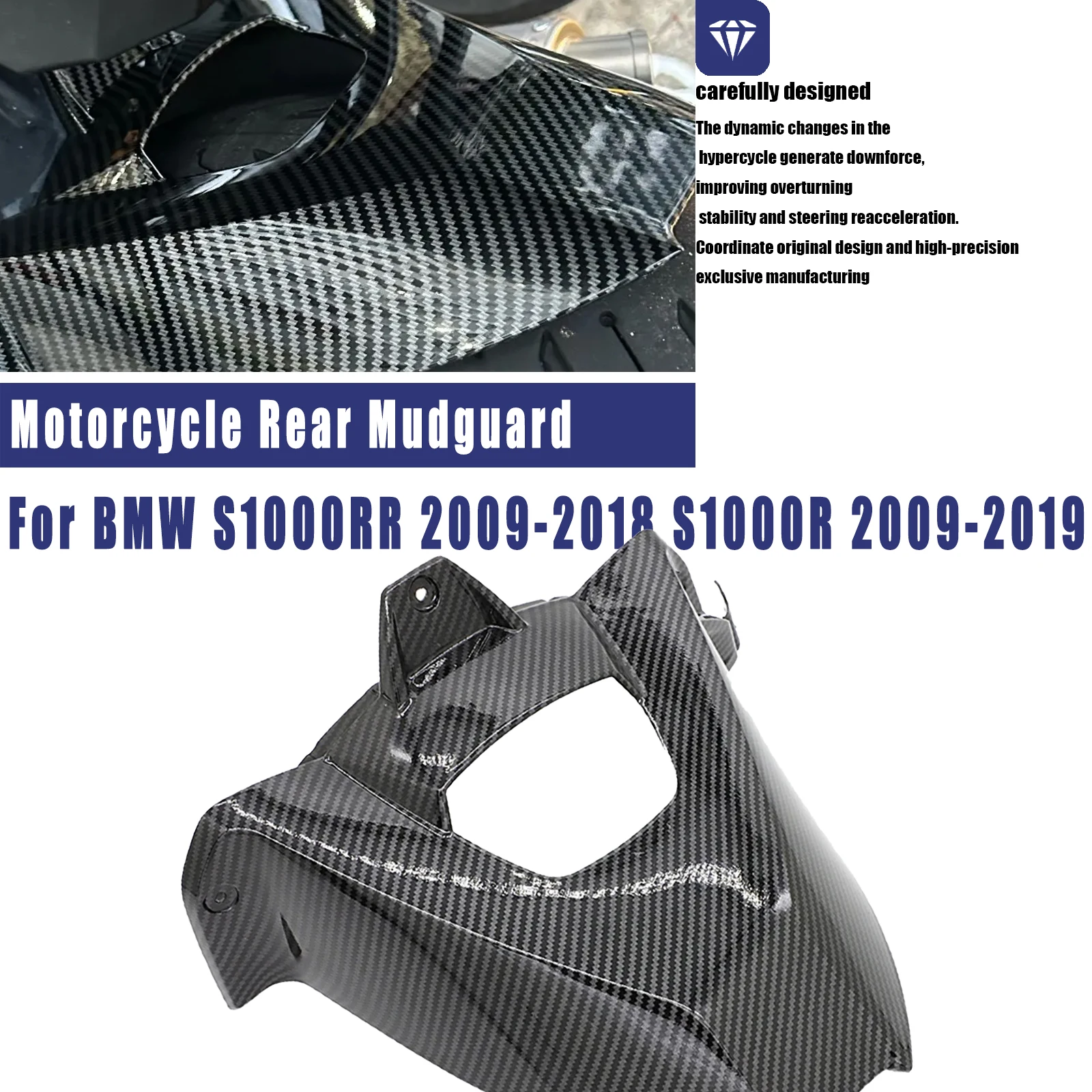 For BMW S1000RR 2009-2018 S1000R 2009-2019 Motorcycle Rear Mudguard Tyre Protectors Cover Wheel Fender Cover Accessories