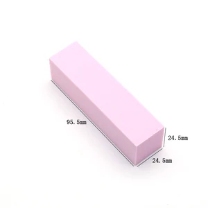 Block Pink nails for manicure and pedicure, nail care, sponge, enamel accessories, tools Main Main Sales Kit Conversation Hybrid Car - №2