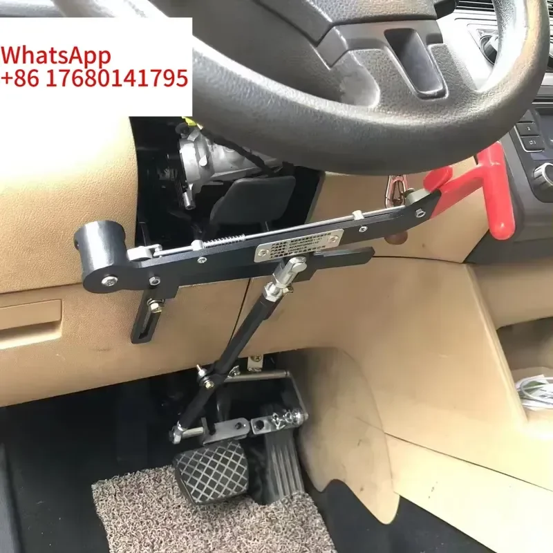 H2 Universal Hand Control for Disabled Drivers Portable Mechanical Brake Gas Lever for Elderly Leg Disabled