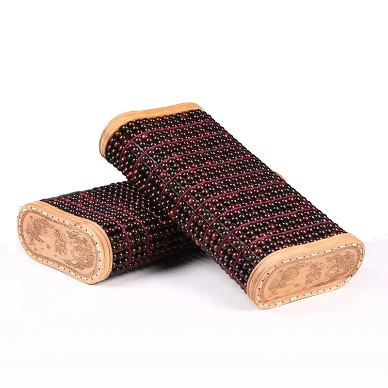 

Mahjong pillow Health Cervical spine Sleeping Round bead natural wooden