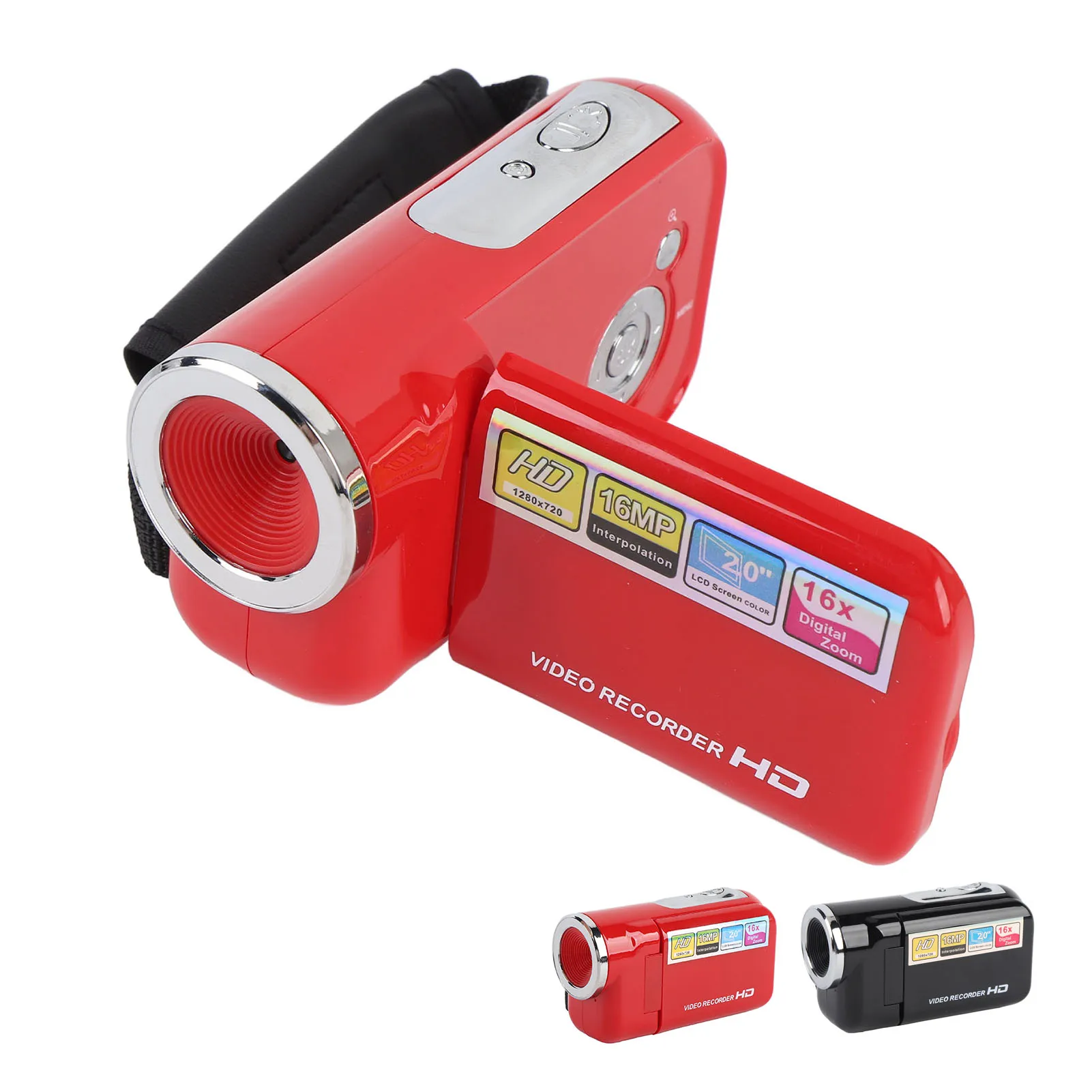 Digital Video Camera 2 Inch Color Screen 1080P 16MP 16x Zoom Anti Shake DV Camcorder for Travel Campus Growth Record