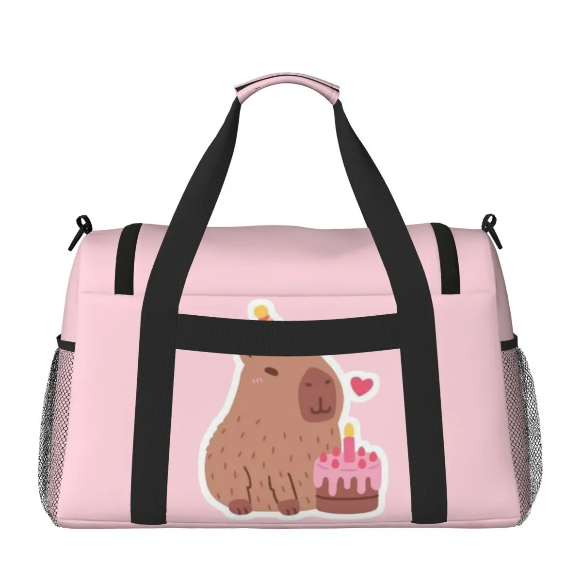 Capy-bara's Birthday Multifunctional Large-Capacity Travel Duffle Bag,Gym Bag for Sports, Vacations & Business Trips
