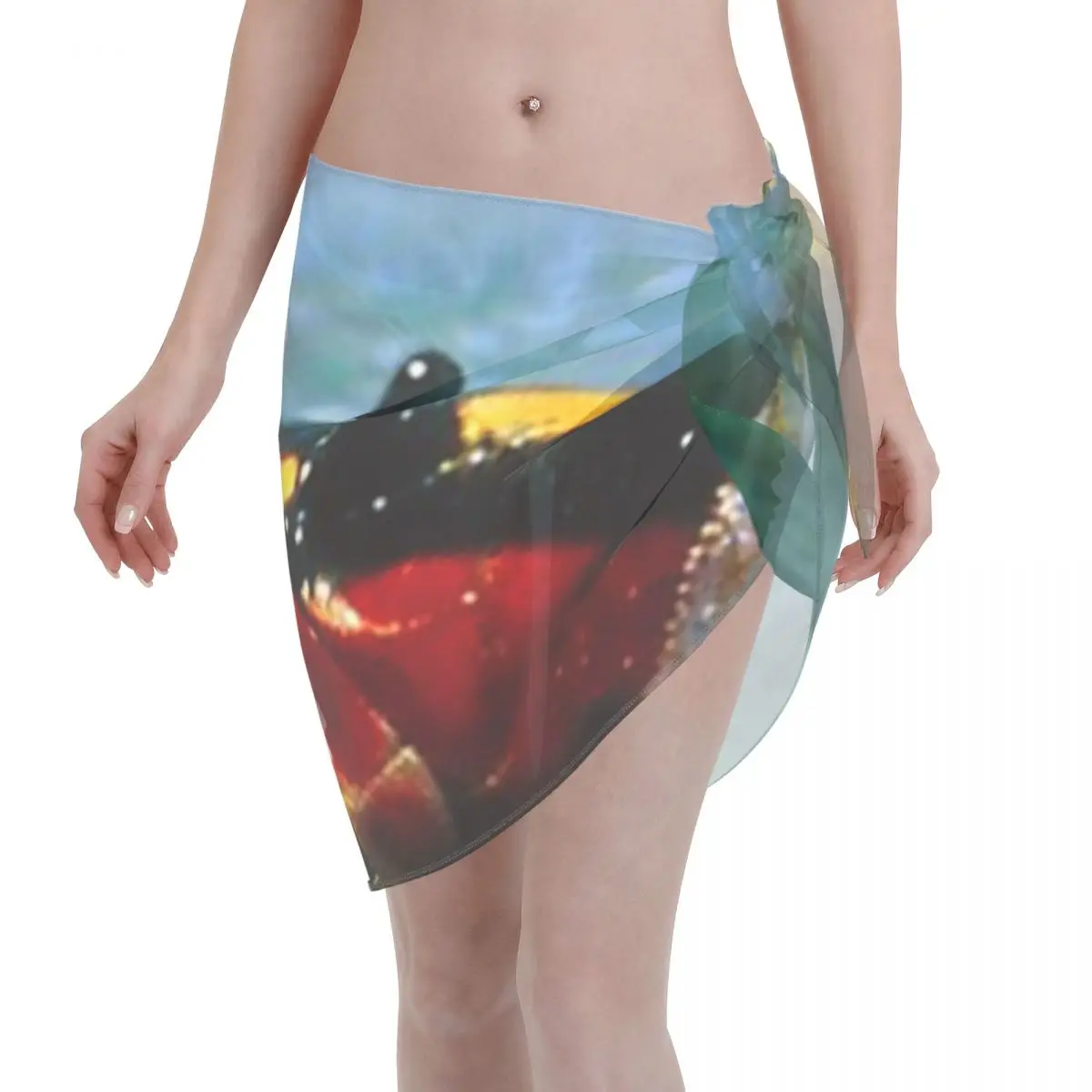 Promotion The Fat Of The Land Women's Beach Wrap SkirtCoastal Morning Jog Wrap Dress