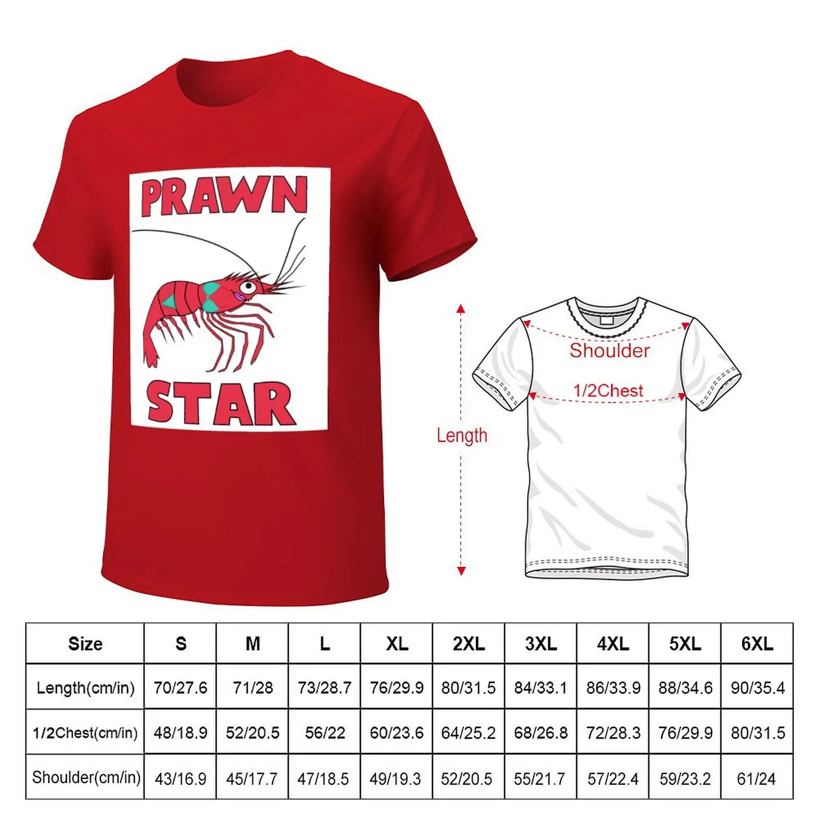 Prawn Star Patty T-Shirt sports fans oversizeds summer top quick drying oversized t shirt men