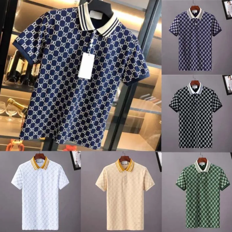 

Luxury custom men's short sleeved high-end designer letter exquisite POLO shirt brand cotton breathable T-shirt top