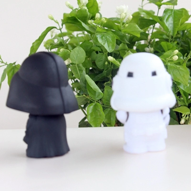 Q-Version Star Wars Black And White Soldiers Toy Handheld Doll Blind Box Desktop Decoration Ornament