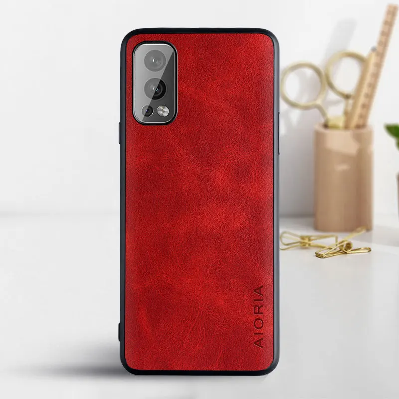 phone Case for Oneplus Nord 2 5G coque Luxury Vintage leather Skin covers for oneplus nord 2 5g case funda capa