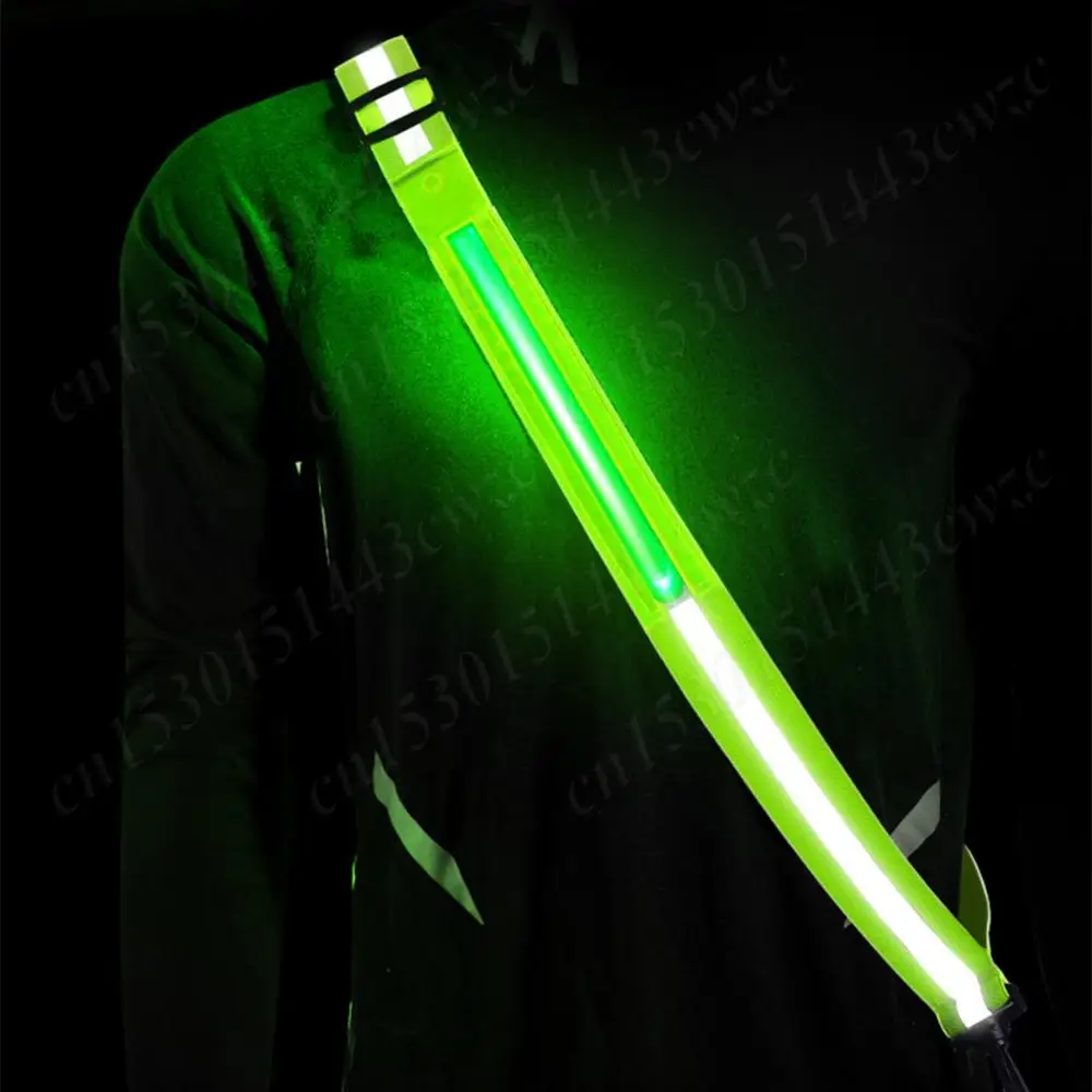 

New High Visibility LED Reflective Sash Reflective Running Gear 5 Light Colors 3 Modes Reflective Belt for Night Running Walking