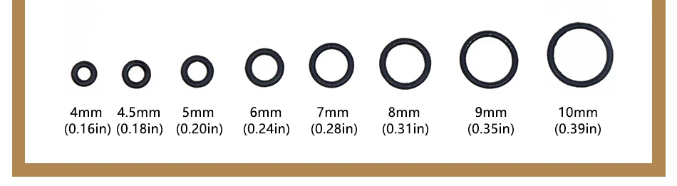 50PCS/lot Nitrile Rubber O-Ring Black NBR Sealing CS1mm OD4/4.5/5/5.5/6/6.5/7/7.5/8/8.5/9/9.5/10mm O-Ring Seal Gasket Ring