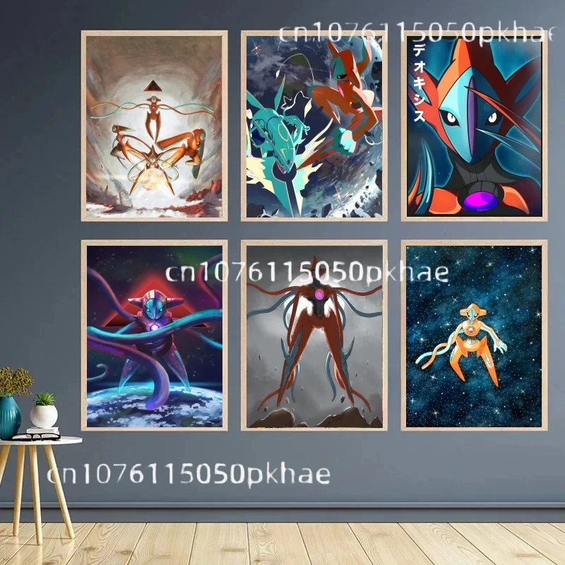 deoxys-tela-pokemon-arte-pintura-amigos-presentes-adesivos-de-parede-imagem-decorativa-classico-cartaz-casa
